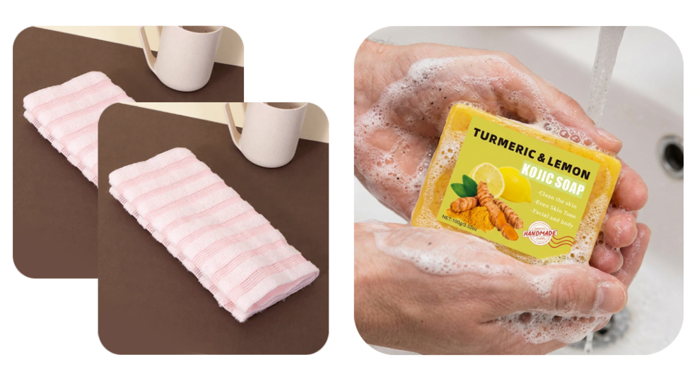 🧼💦1+1 INGYEN: Antibakteriális hámlasztó fürdőlepedő 🚿