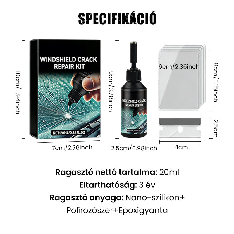 2+1 BESPLATNO | Ljepilo za popravak ogrebotina na staklu s trenutačnim rezultatima