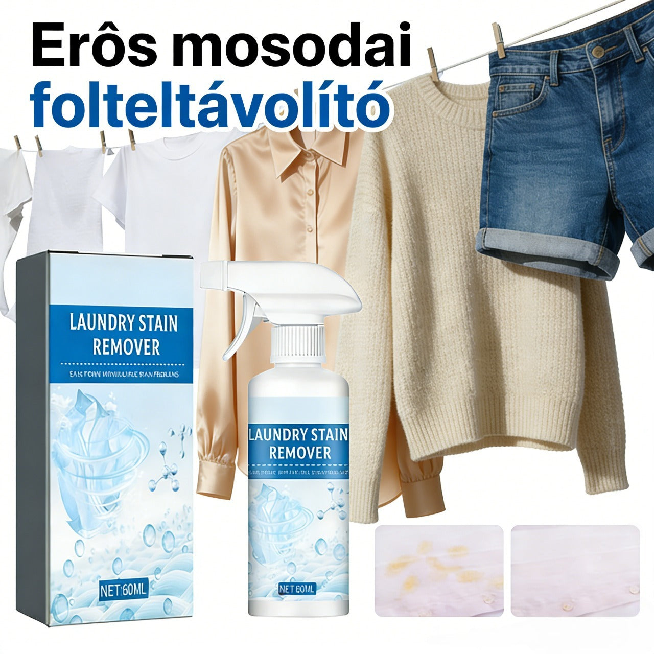 🔥 1+1 gratis 🧺🧼 Snažno sredstvo za uklanjanje mrlja s rublja👚✨