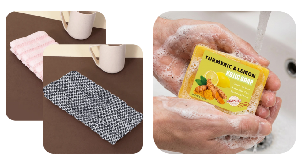 🧼💦1+1 INGYEN: Antibakteriális hámlasztó fürdőlepedő 🚿