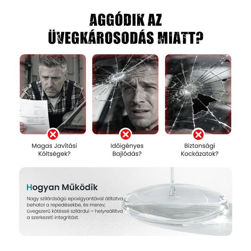 2+1 BESPLATNO | Ljepilo za popravak ogrebotina na staklu s trenutačnim rezultatima
