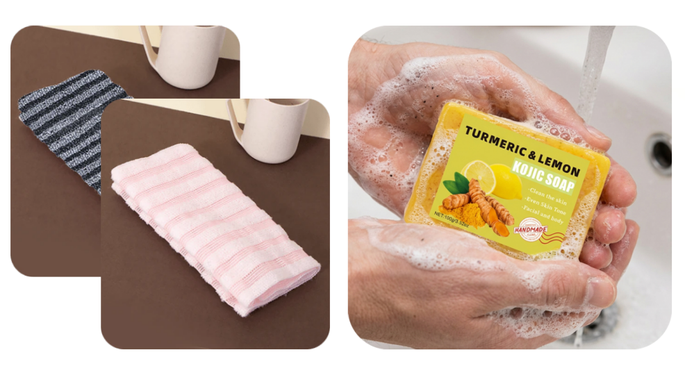 🧼💦1+1 INGYEN: Antibakteriális hámlasztó fürdőlepedő 🚿