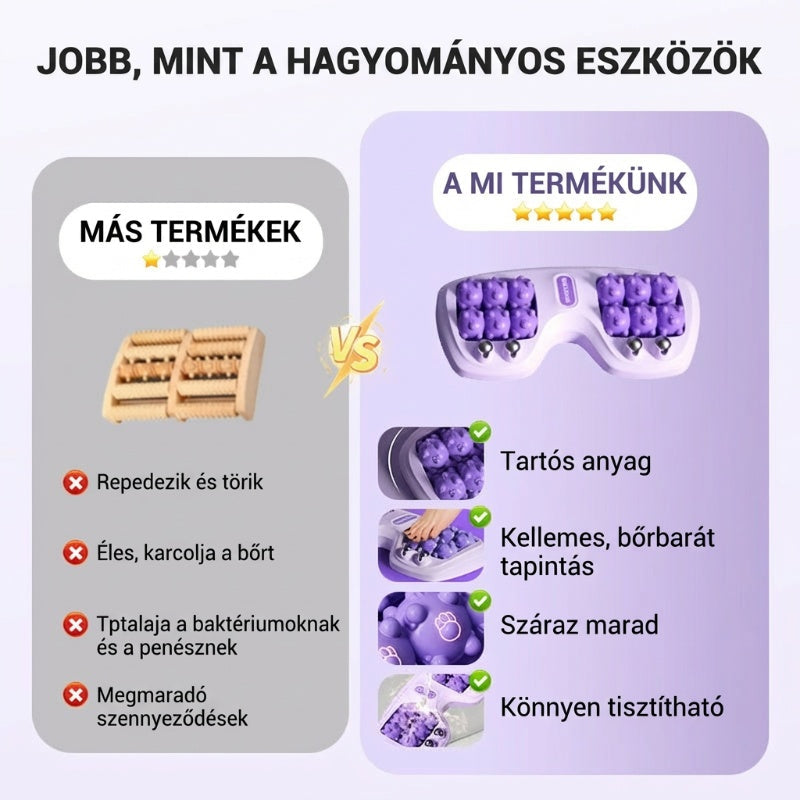🦶 Prijenosni dvostruki masažer za stopala – opuštanje bilo gdje, bilo kada🎁