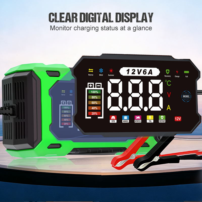 ⏰🔋 12V 6A Pametni punjač za automobilske akumulatore 🚗⚡