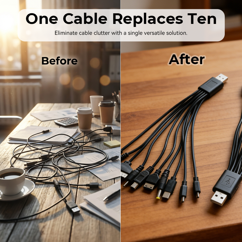 ⚡10 u 1 univerzalni USB kabel za punjenje