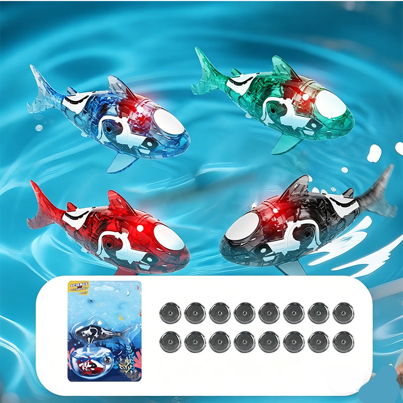🦈 LED igračka za kupanje u obliku morskog psa s realističnim repom