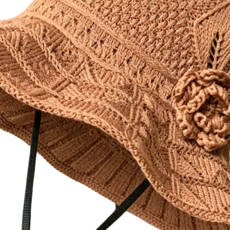 💐🧶Ženski ribarski šešir s cvjetnim uzorkom – heklani, lagani, zaštita od sunca