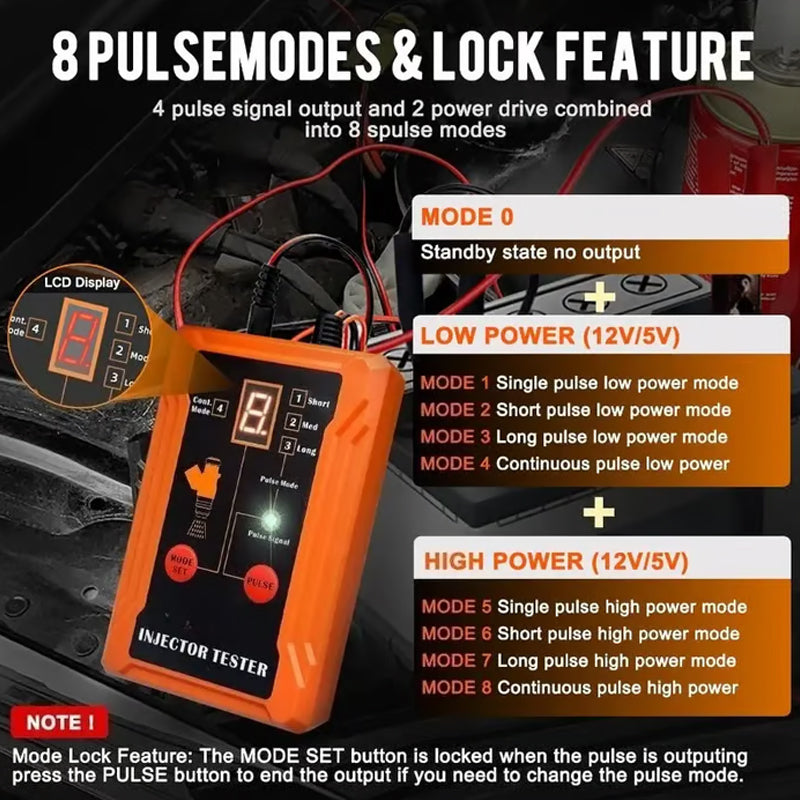 🔧⚡Profesionalni tester i alat za čišćenje injektora goriva s 4 načina rada 😌
